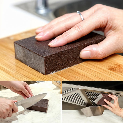 You have diamonds in your pockets. Show the world! 5 Powerful Pot Scrubber Cleaning Sponges, Heavy Duty Kitchen Eraser