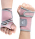 INDEEMAX 2 Pack Copper Wrist Brace Support for Carpal Tunnel, Adjustable Compression Wraps for Pain Relief