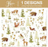 JarThenaAMCS Forest Animal Wrapping Paper - Not Roll - 8 Sheet Woodland Gift Wrap Paper for Birthday Party Favors