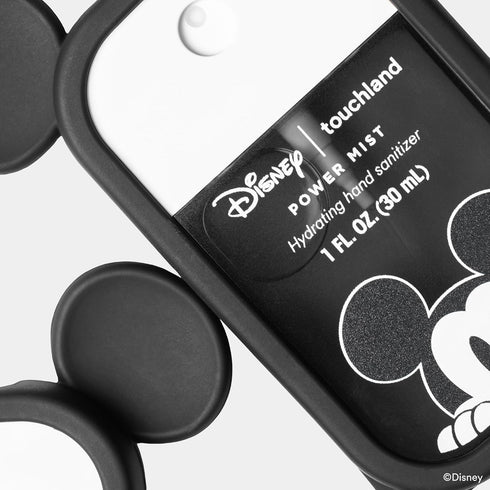 Set, Disney & Touchland Hand Sanitizer and Mickey Mouse Case Scented & Stylish Bundle, Travel Size, Dye Free Hydrating