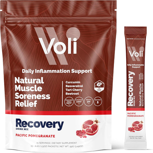 Voli Recovery - Post Workout Superfood Powder | Plant-Based Drink Mix Packets