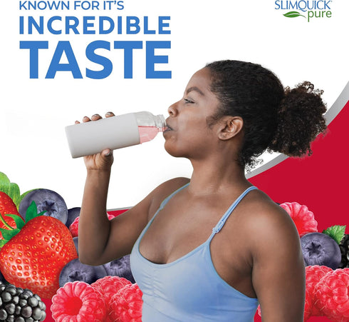 Slimquick Pure 3x Extra Strength Mixed Berry Drink Mix for Women - 26 Count, Helps Metabolism and Weight Goals