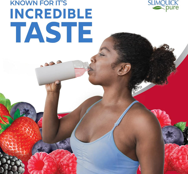 Slimquick Pure 3x Extra Strength Mixed Berry Drink Mix for Women - 26 Count, Helps Metabolism and Weight Goals