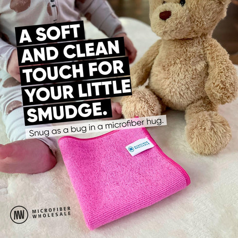 Microfiber Cleaning Cloth - 12 Pack, All Purpose Towels for Home, Clean, Dust, Polish, Soft, Absorbent, Durable