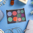 Magnetic Makeup Palette with Clear Top, 3-Pack Empty Eyeshadow Storage Box with 60Pcs Stickers