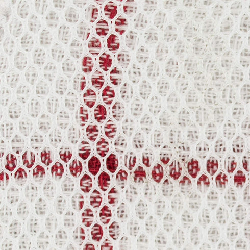 DII Windowpane Dishrag Set, Scrubber Dishcloths Collection, 12x12, White/Red Stripe, 6 Piece