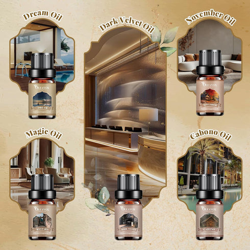 Set, 10x5ml Hotel Diffuser Oils Gift Luxury Fragrance Oil Blend, Hotel Essential Oils for Diffusers for Home, Candle