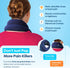 SunnyBay Microwavable Heating Pads, Neck and Shoulder Wrap, 2.5 lbs, 26x5 Inches, Navy Blue