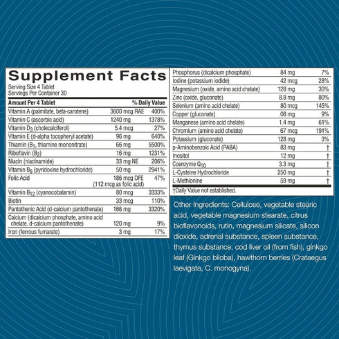 Nature's Sunshine Mega-Chel, 120 Tablets, Complete Vitamin with Antioxidants, Herbs, Vitamins, Minerals for Circulatory
