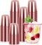 RMERVE 120 Pcs Disposable Stemless Glasses 12oz Plastic Cups Disposable Cold Party Drinking
