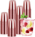 RMERVE 120 Pcs Disposable Stemless Glasses 12oz Plastic Cups Disposable Cold Party Drinking