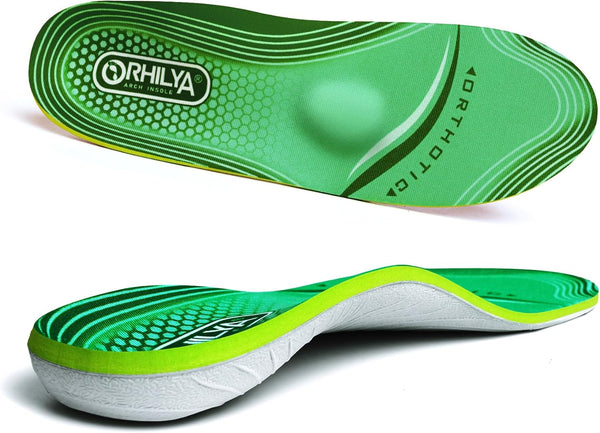 220lbs+ High Arch Support Insert, Orthotic Insole for Plantar Fasciitis Relief, Flat Feet Comfort, Size 8, 270MM