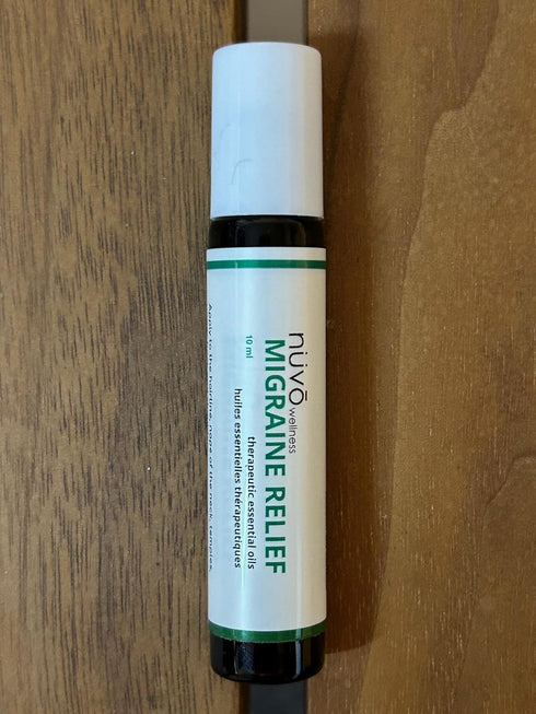 Migraine Relief Roll-On with Peppermint, Lavender, Eucalyptus & Essential Oils for Headaches & Sore Muscles