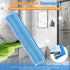 SOBONNE Tool,13.8",Blue Window Squeegee for Home Window Cleaning Squeegee and Microfiber Window Scrubber, Glass