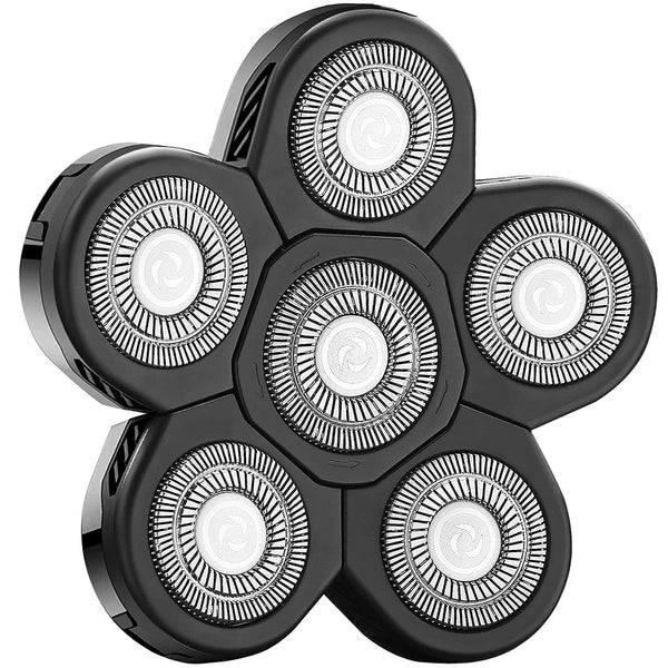 Universal 6 Blades Replacement Heads - 5 Blades Head Shaver Replacement Blades for Mainstream Shaver Brands