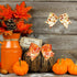 Whaline 6 Rolls 30 Yard Fall Thanksgiving Wired Edge Ribbon, Autumn Plaid Pumpkin Maple for Gift Wrapping