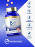 Carlyle Vitamin B12 5000mcg - 250 Fast Dissolve Tablets, Natural Berry Flavor, Vegetarian, Non-GMO & Gluten Free