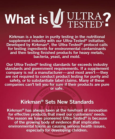 Kirkman Calcium with Vitamin D3 Powder, 8 oz, Essential Minerals for Strong Bones, Unflavored