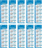 QLQXQTy 50PACK CR2032 Lithium Battery, 3V Coin Cell Battery