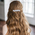 WHAVEL 2PCS Crystal Hair Barrettes for Women, Rhinestone Hair Clips French Barrette Wedding Accessories