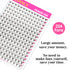 TDANCE Premade Fans Eyelash Extensions - 224 Fans, Middle Stem Heat Bonded Volume Lash Extensions (224-40D-0.03-C-8-15)
