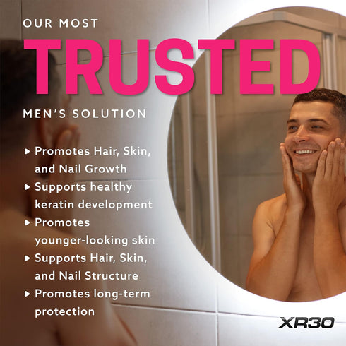 Hair, Skin & Nail Supplements with Antioxidants C & E and Biotin - 90 Tablets