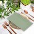Whaline 120Pcs Sage Green Guest Napkin, Disposable Paper Pack for Wedding, Birthday, and Party Supplies