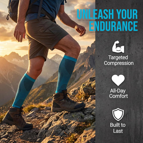 KEKING Calf Compression Sleeves for Men Women, Leg Compression Sleeves, Footless Compression Socks for Running, Shin
