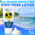 Rubber Ducky Vitamin E Sunscreen with SPF 50, Water-Resistant Broad Spectrum Lotion for Face and Body (2pcs., 5oz)
