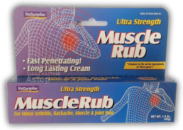 Natureplex Ultra Strength Muscle Rub, 1.5 Oz, Pack of 5