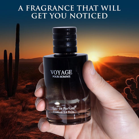 Voyage for Men Eau De Parfum - 100ml - Sophisticated Fragrance of Bergamot, Pepper, Lavender, Star Anise & Nutmeg