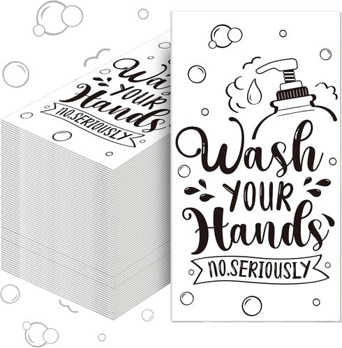 200 Pack Disposable Bathroom Paper Napkins, Decorative Hand Towels for Parties and Events