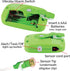 3 Green Bedwetting Enuresis Alarm with Loud Sound & Strong Vibration for Boys or Girls