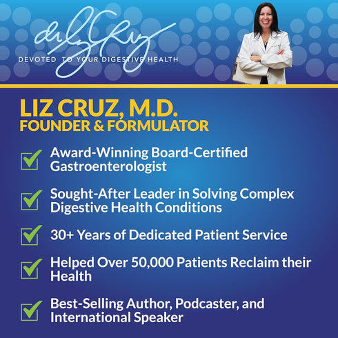 Dr. Liz Cruz Pleasant PROBIOTICS, 60 Veggie Capsules, Dietary Supplements with Proprietary Probiotic & Prebiotic Blend
