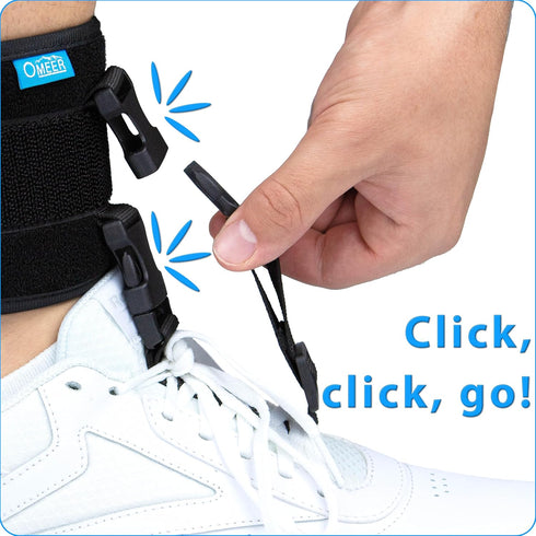 Omeer AFO Foot Drop Brace For Walking With Shoes Provides Adjustable Drop Foot Brace Support For Men Or Women Can Be