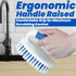 PHYEX Scrub Brush - 2 Pack Household Cleaning Brushes with Stiff Bristles for Carpet, Shower, Kitchen