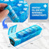 Monthly Pill Box by MEDca - Smart Prescription Organization with Multiple Daily Doses Section, Removable Compartments
