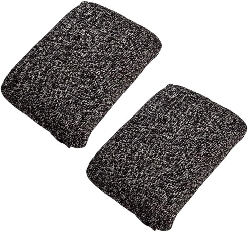 YVYAVGE Heavy Duty Kitchen Sponge, 2-Pack Grey Scrubber, Scratch-Free and Cut-Resistant for Non-Stick