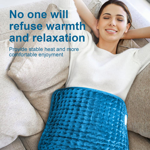 Heating Pad for Back Pain Relief, Electric Heating Pads for Cramps/Abdomen/Waist/Shoulder with 6 Heat Settings and