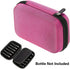 Hipiwe Hard Shell Essential Oil Carrying Case Holds 12 Bottles (Travel Size Organizer, Pink)