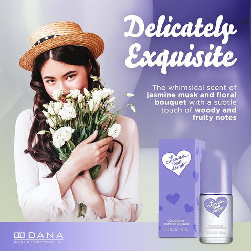 Dana Love's Soft Jasmin Cologne Mist, 1.5 oz Women's Body Spray