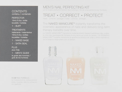 ZOYA Men's Starter Manicure Kit, 0.5 Fl Oz, Pack of 3