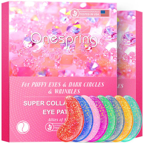 Under Eye Patches (24 Pairs), Upgrade Eye Gel Pads for Wrinkles, Puffy Eyes, Dark Circles, Natural Collagen