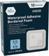 MED PRIDE Waterproof Silicone Foam Wound Dressing 6'' x 6'' (10-Count) Sterile, Adhesive Border for Healing Support