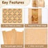 Sublaga 70 13.7 8.3 3.5 Inch 72 Packaging Pcs of Bread Bags for Homemade Bakery Bread, Sourdough Bag with Window, x x