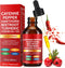 Rulviou Cayenne Pepper Drops+Hawthorn Berry, Vitamin D3 K2 Beet Root Powder, Ceylon Cinnamon,