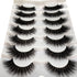 Pooplunch False Eyelashes, Cat Eye Wispy Extensions Faux Mink Lashes, Pack Short Natural Volume Fake Eyelash Strips, 7