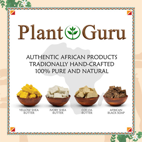 Raw African Shea Butter 16 oz, 100% Pure Natural Unrefined YELLOW - Ideal Moisturizer for Skin and Hair