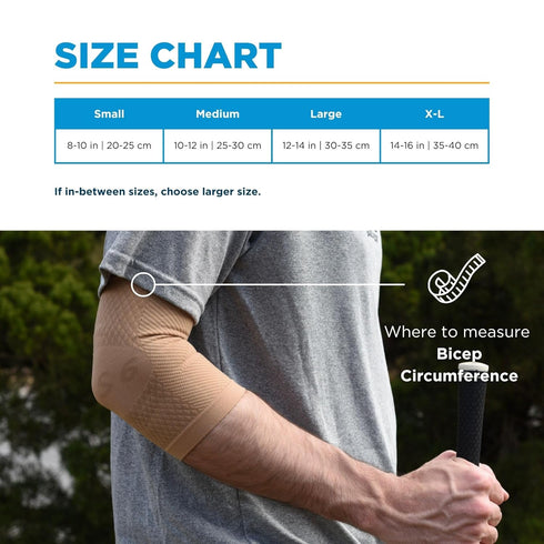 OrthoSleeve Tennis | Golfer's Elbow Brace for medial and lateral epicondylitis, tendonitis, and elbow pain