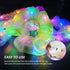 Light Up Scrunchies for Halloween Party, LED Hair Ties for Women & Girls, Glow in the Dark Festival Accessories
